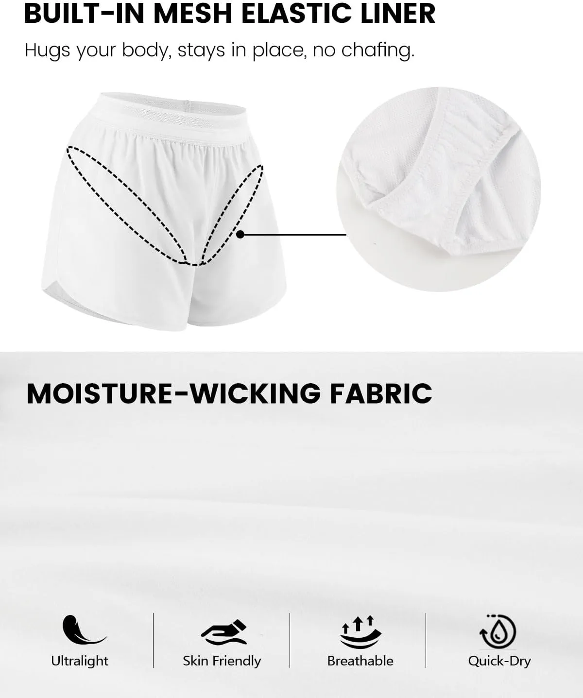 3 Pack Womens Running Shorts,Multipack Womens 2 in 1 Running Shorts,4 Pack Mid Rise Gym Shorts for Ladies