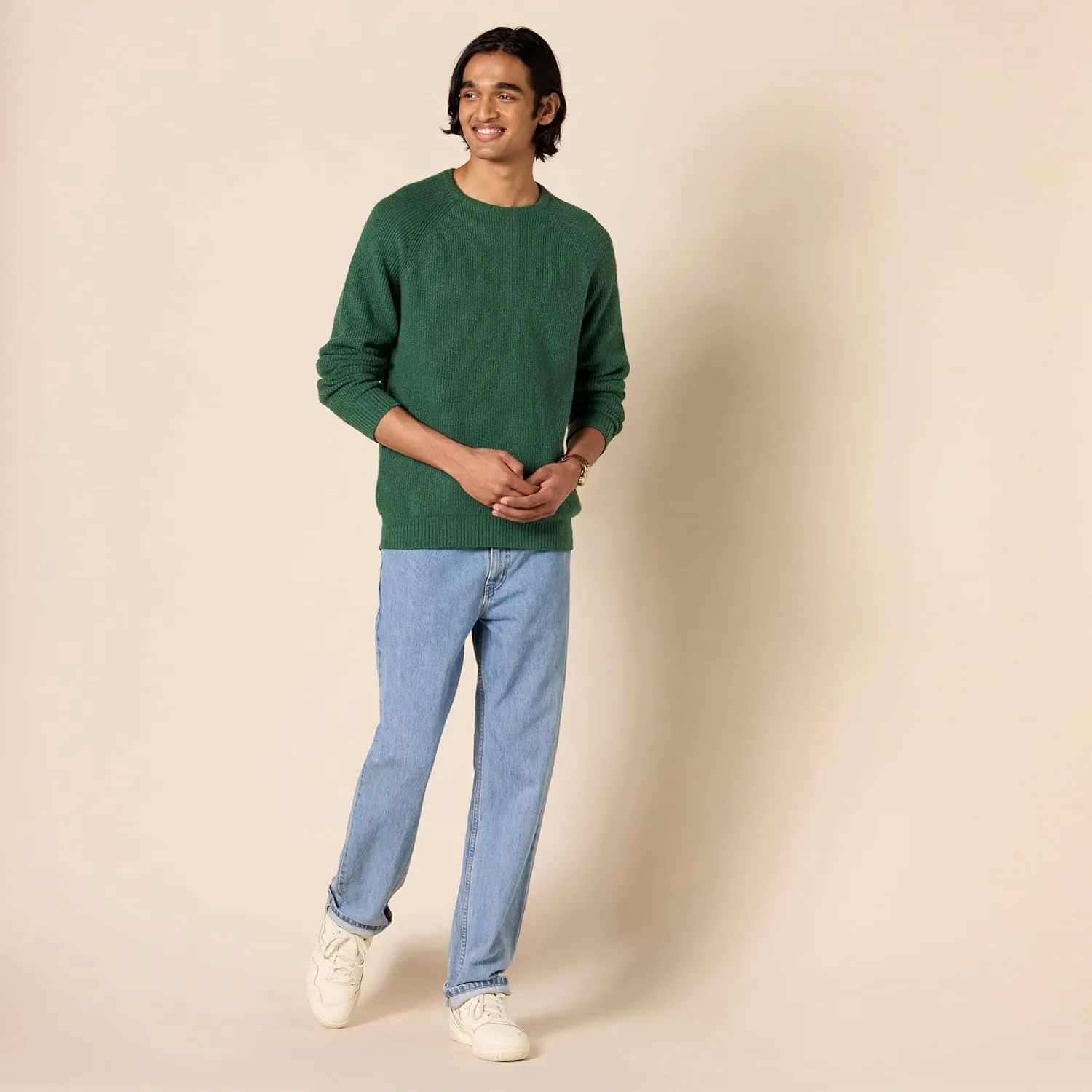Amazon Essentials Men's Long-Sleeve Soft Touch Crewneck Sweater