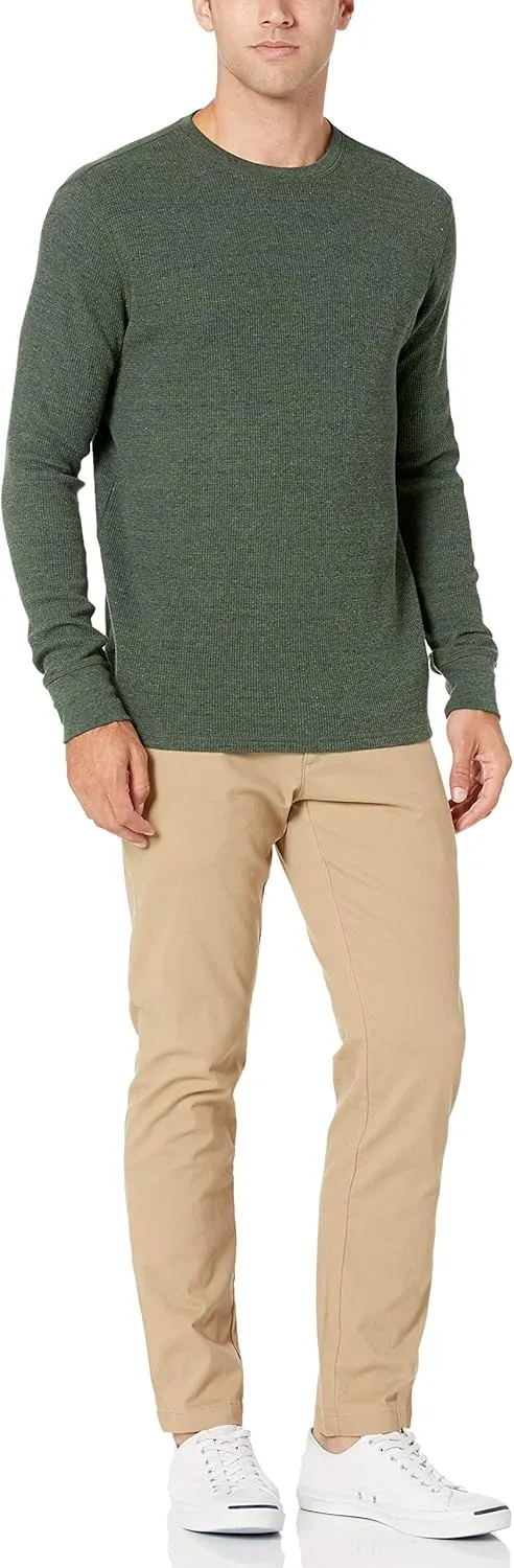 Amazon Essentials Men's Regular-Fit Long-Sleeve Waffle Shirt
