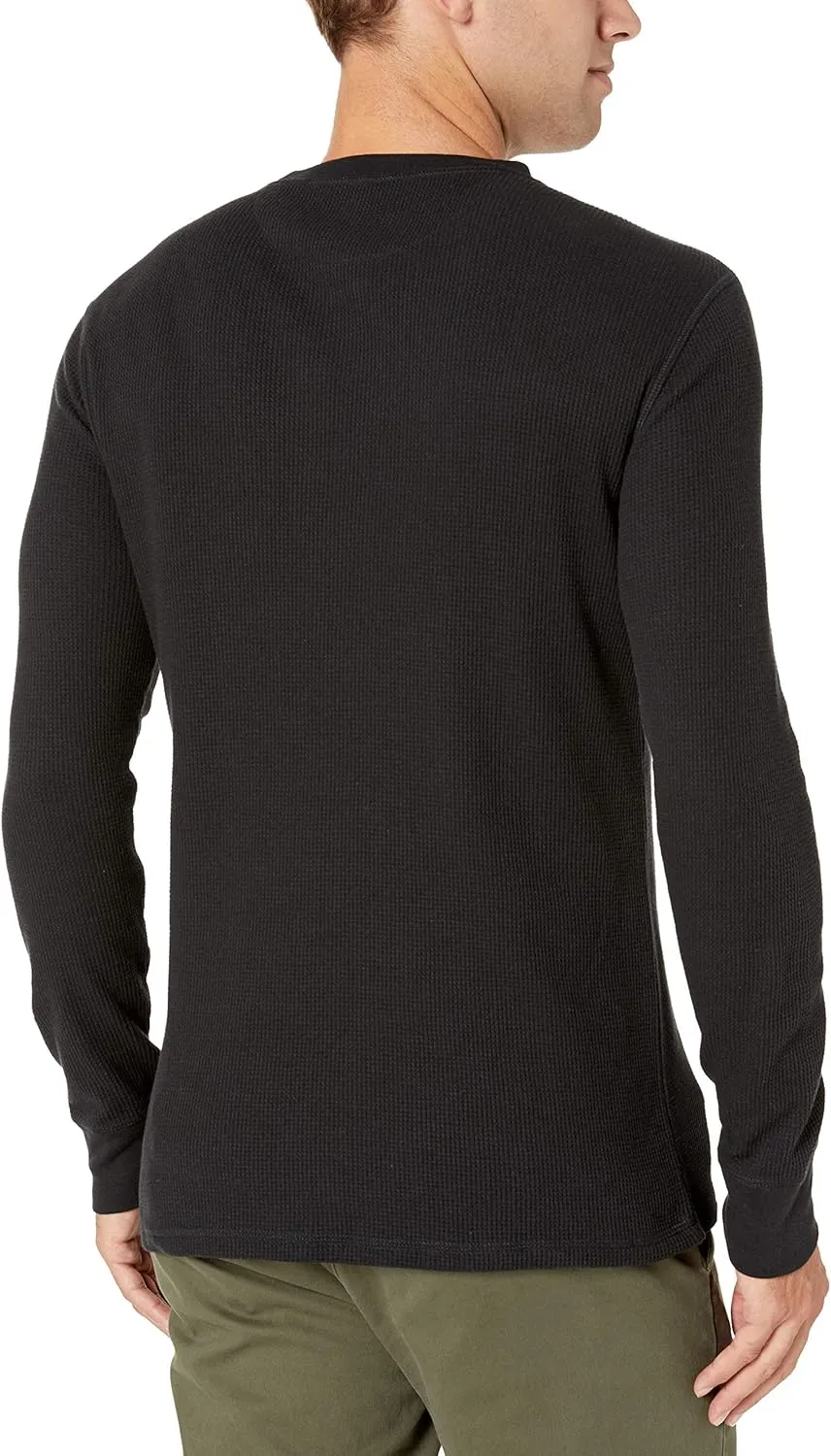 Amazon Essentials Men's Regular-Fit Long-Sleeve Waffle Shirt