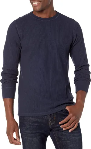 Amazon Essentials Men's Regular-Fit Long-Sleeve Waffle Shirt