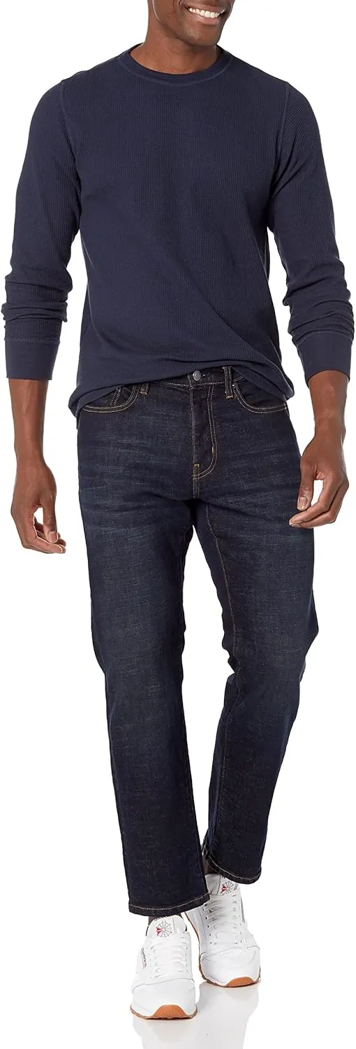 Amazon Essentials Men's Regular-Fit Long-Sleeve Waffle Shirt
