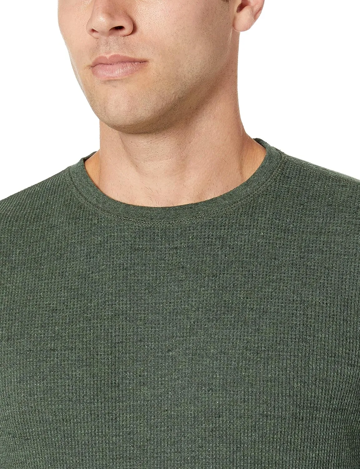 Amazon Essentials Men's Regular-Fit Long-Sleeve Waffle Shirt