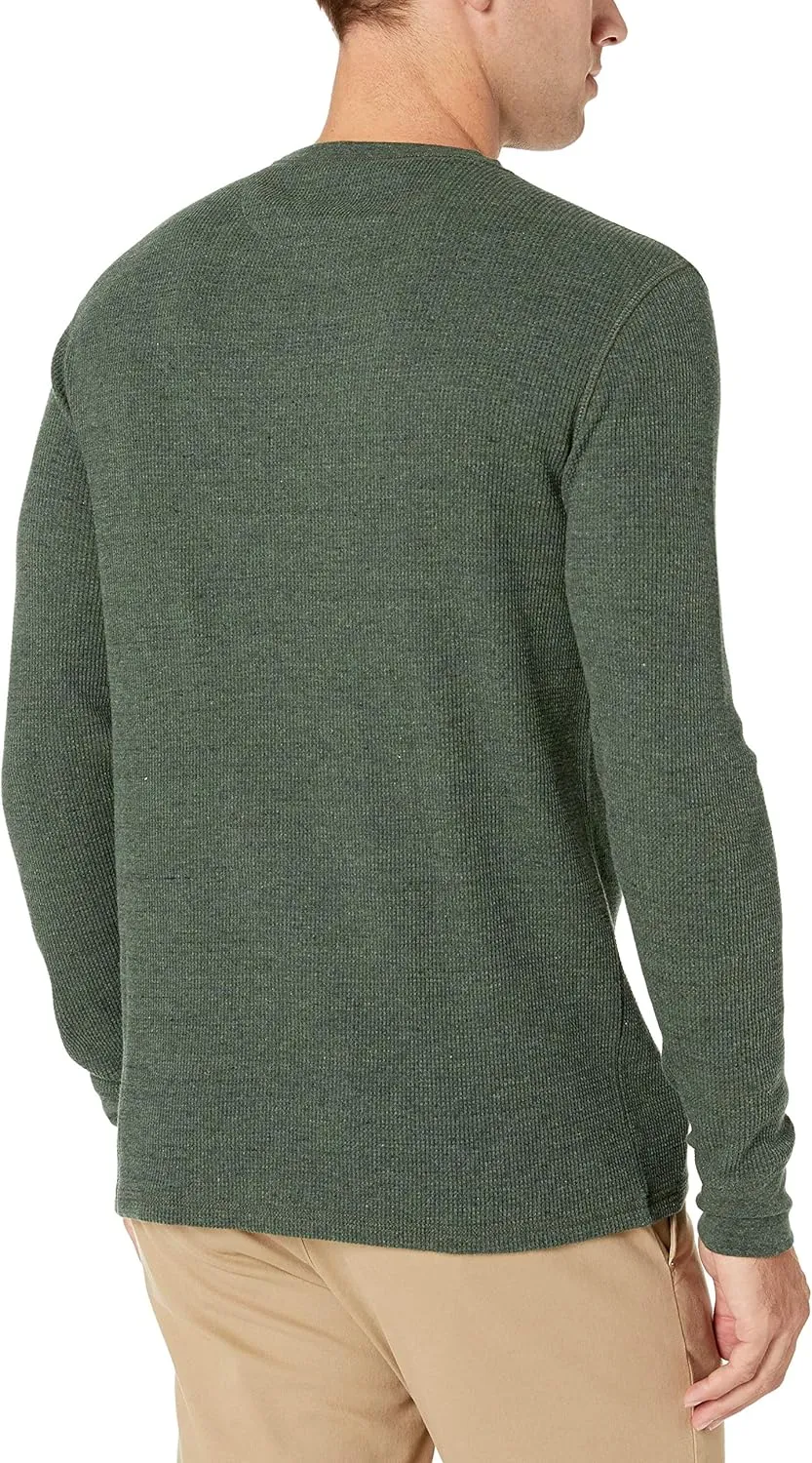 Amazon Essentials Men's Regular-Fit Long-Sleeve Waffle Shirt