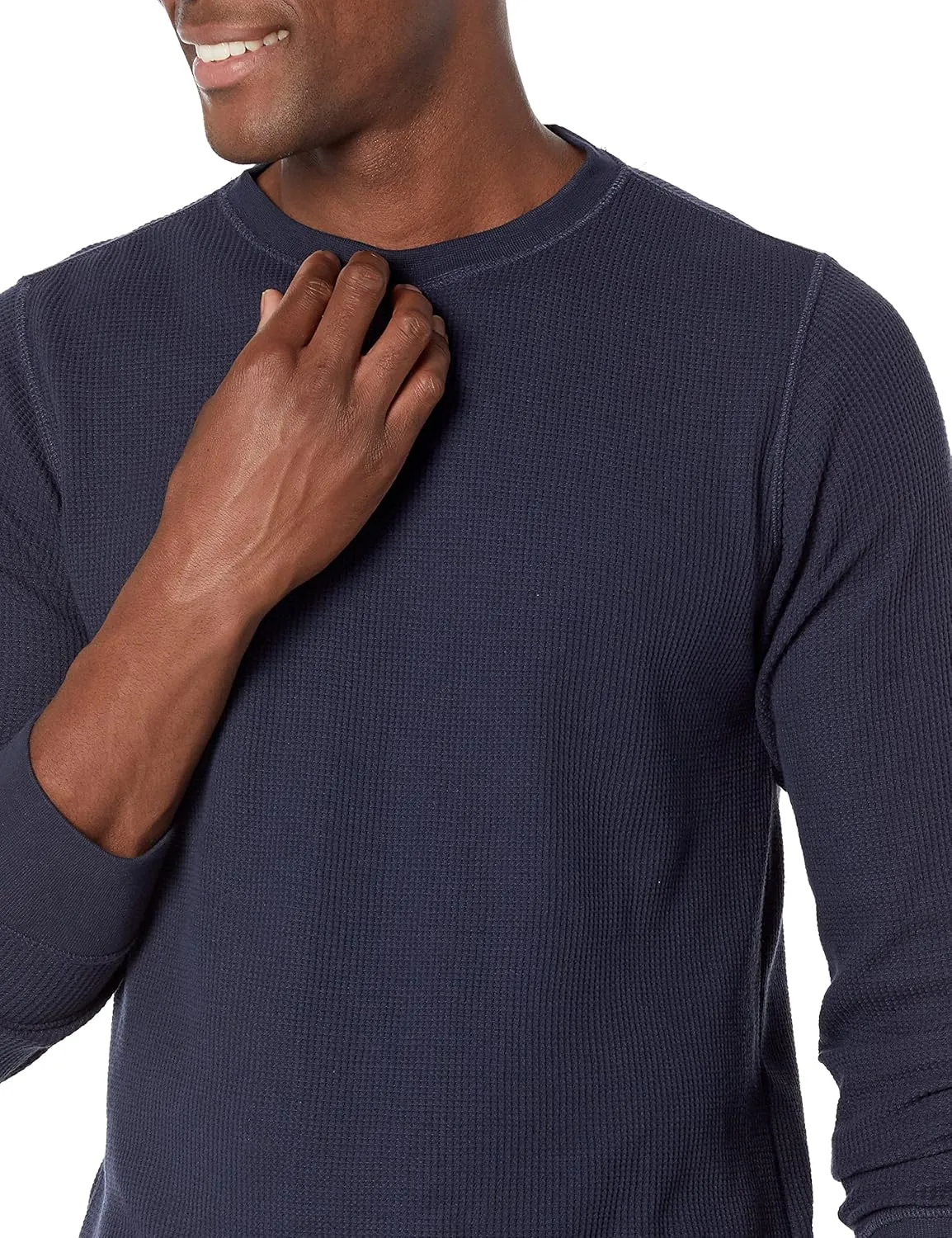 Amazon Essentials Men's Regular-Fit Long-Sleeve Waffle Shirt