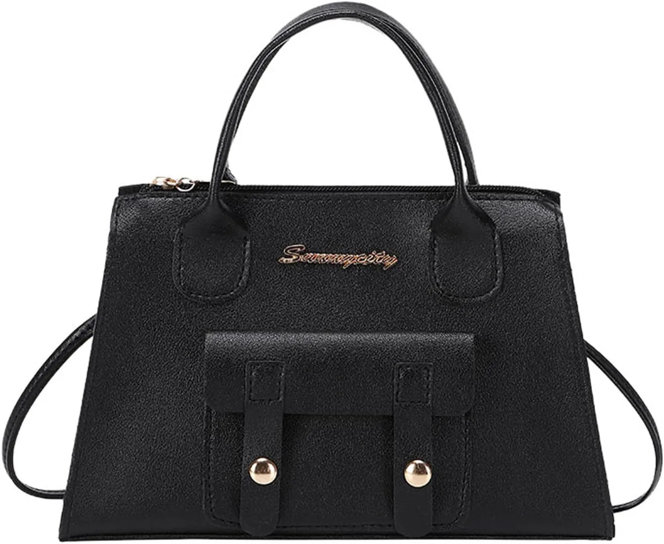 Anti Theft Shoulder Bags for Woman Crossbody Purses and Handbags Lightweight Pocketbook Trendy Clutch Saddle Bag(Black)
