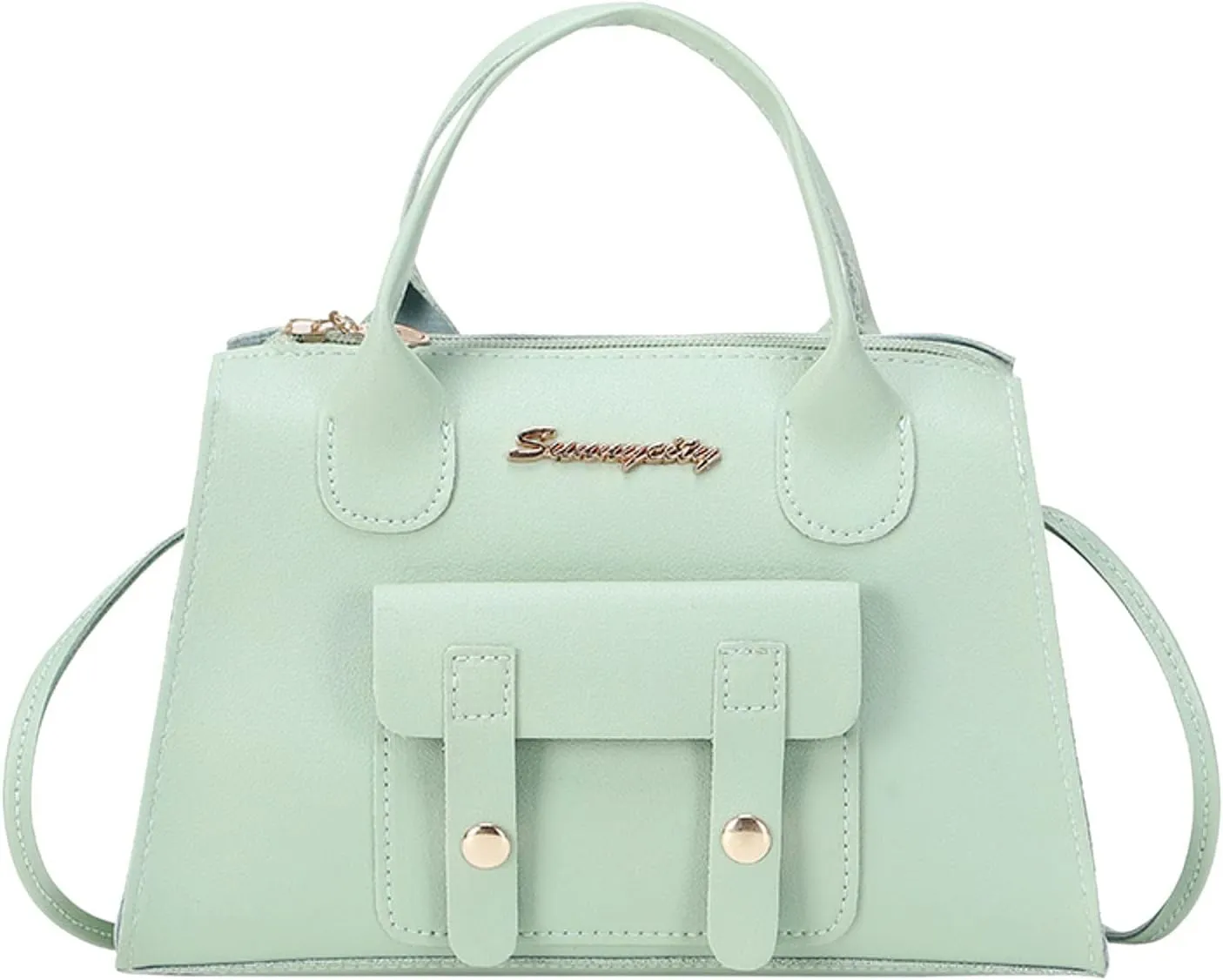Anti Theft Shoulder Bags for Woman Crossbody Purses and Handbags Lightweight Pocketbook Trendy Clutch Saddle Bag(Green)