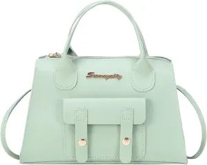 Anti Theft Shoulder Bags for Woman Crossbody Purses and Handbags Lightweight Pocketbook Trendy Clutch Saddle Bag(Green)