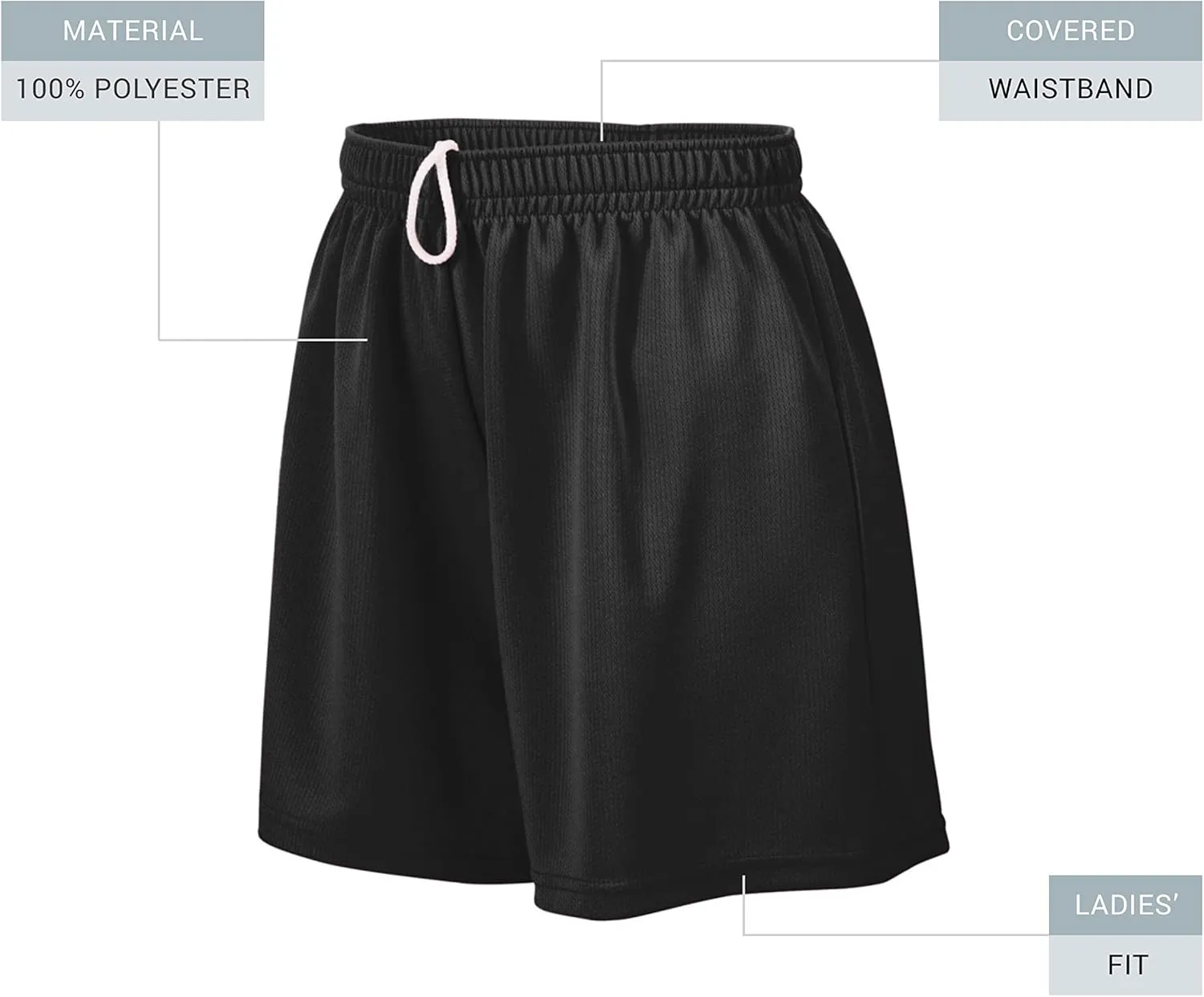 Augusta Sportswear Ladies' Wicking Mesh Performance Workout Running Shorts