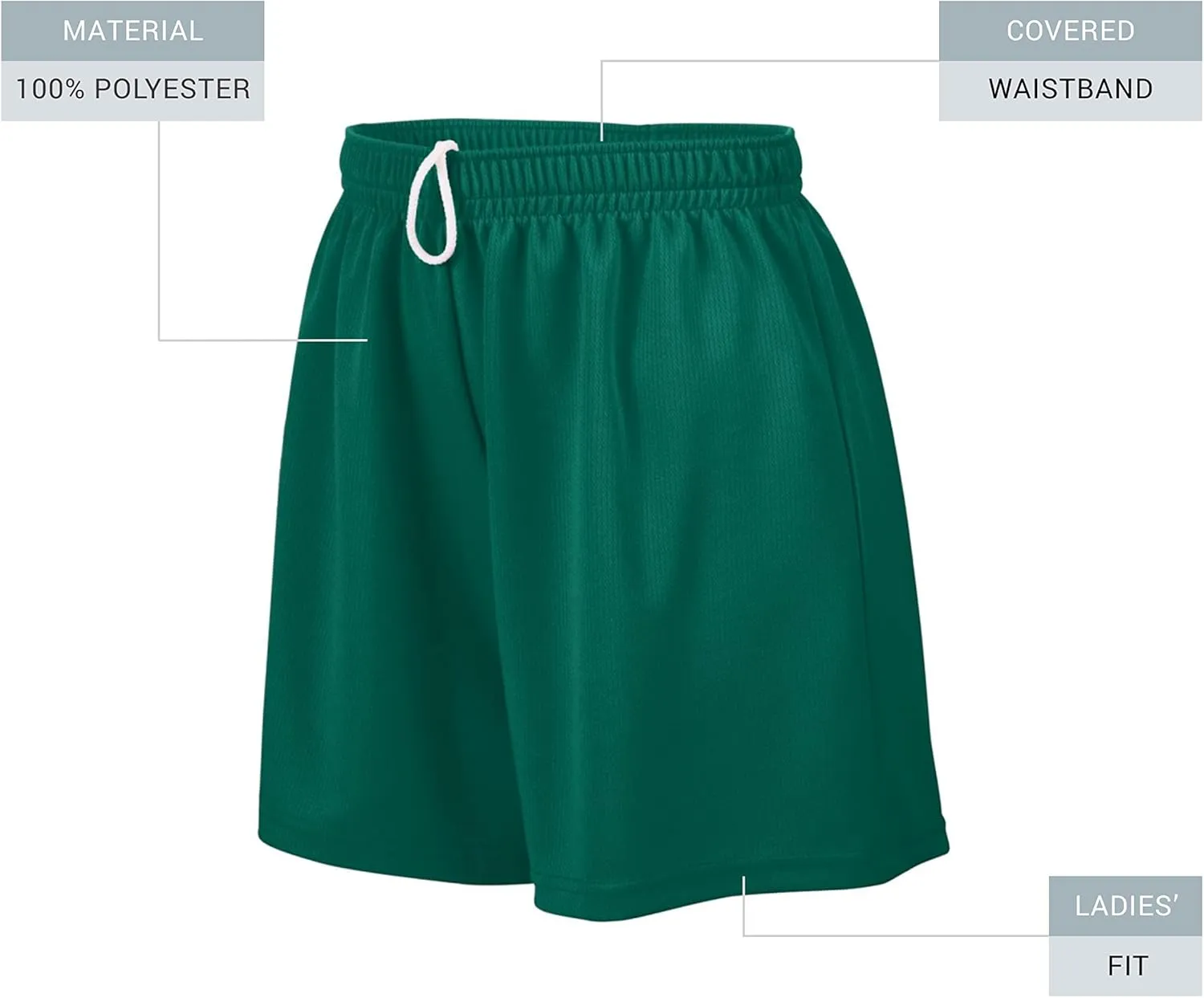 Augusta Sportswear Ladies' Wicking Mesh Performance Workout Running Shorts