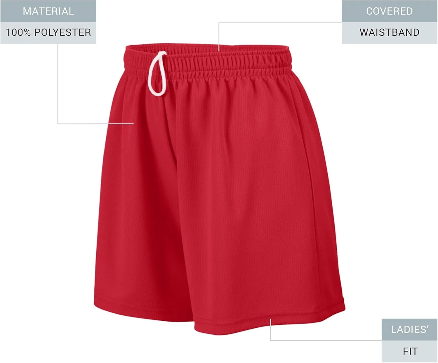 Augusta Sportswear Ladies' Wicking Mesh Performance Workout Running Shorts