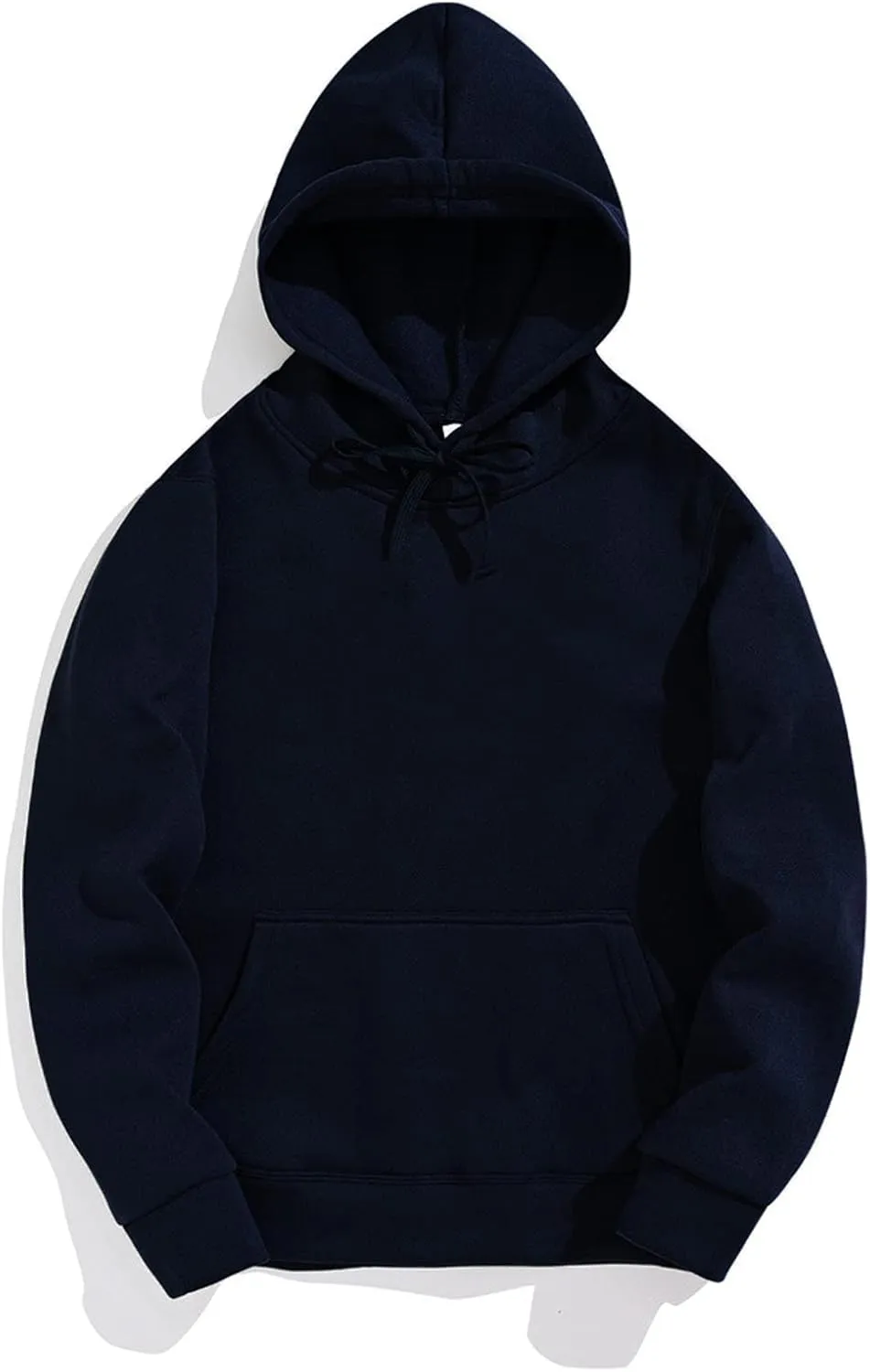 BIFUTON Hooded Sweatshirt Men Pullover with Pocket Long Sleeve Solid Color Lightweight Gym Hoodies Casual Streetwear Tops