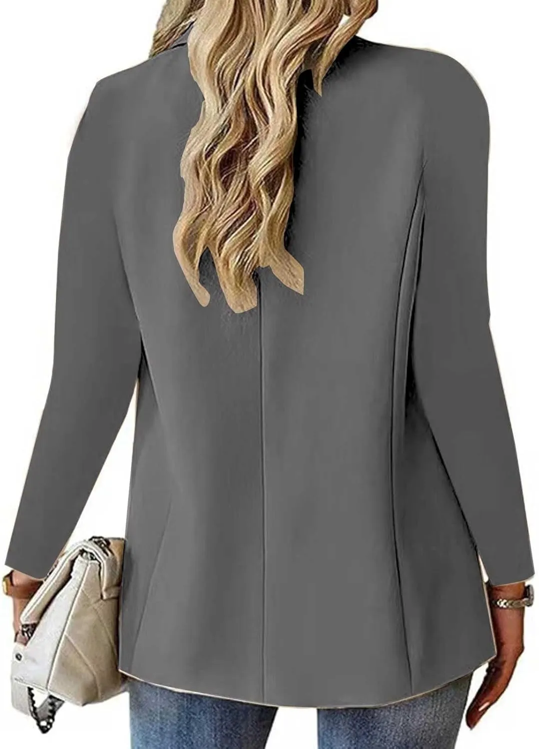 Blazers for Women Dressy Button Down Business Suit Jackets Causal Long Sleeve Lapel Open Front Work Office Blazer