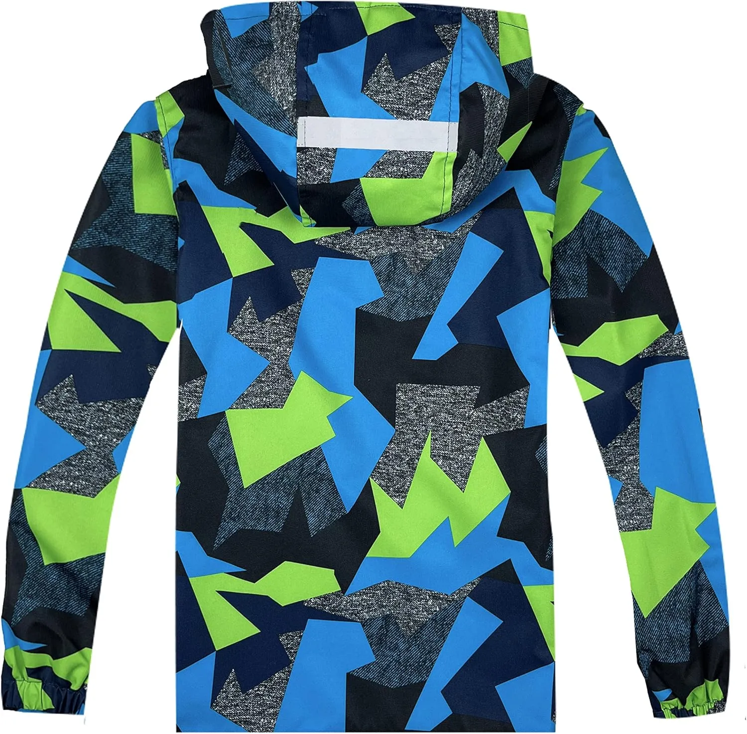 Boys Rain Jackets Lightweight Waterproof Hooded fleece Raincoats Windbreakers for Kids