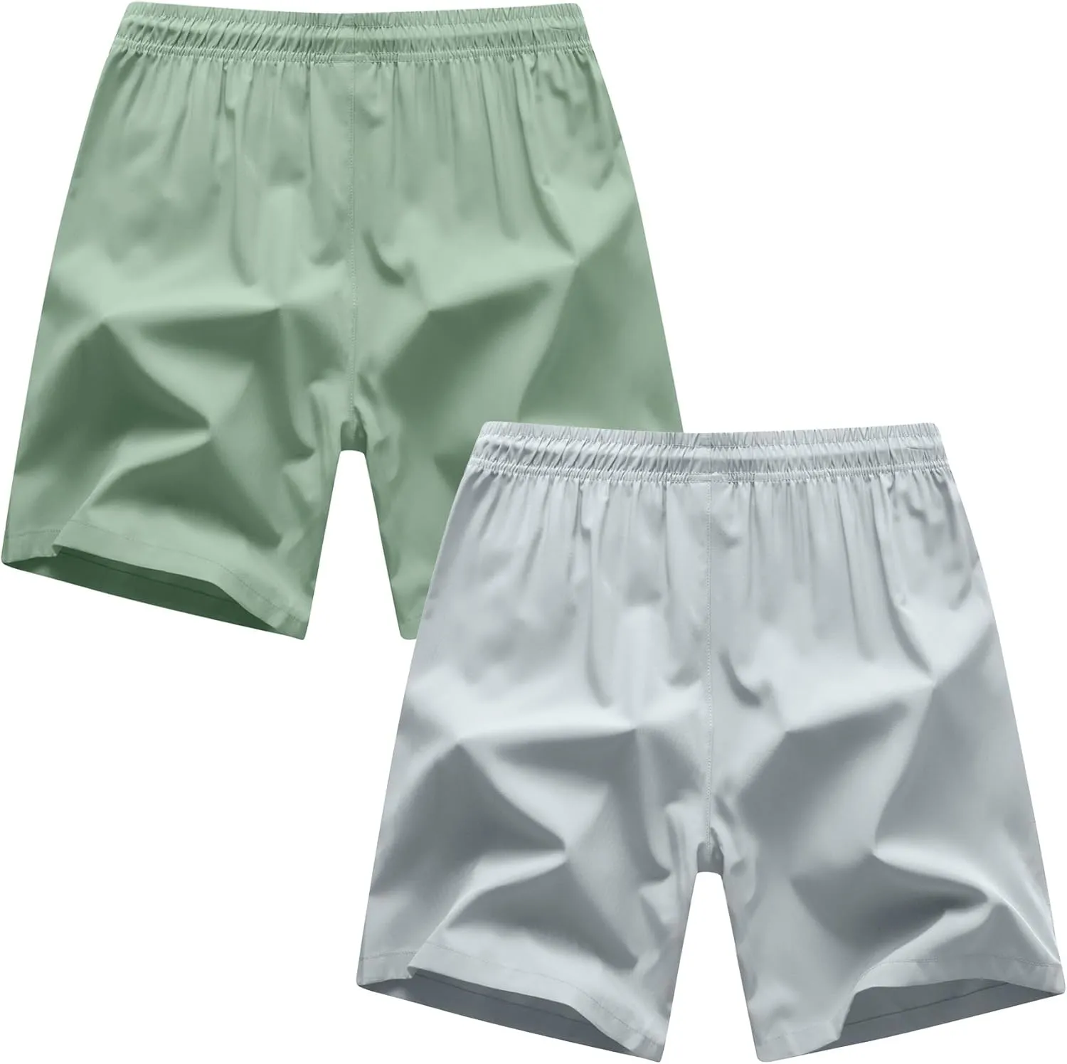 Boys Shorts Quick Dry Athletic Running Shorts with Zipper Pockets