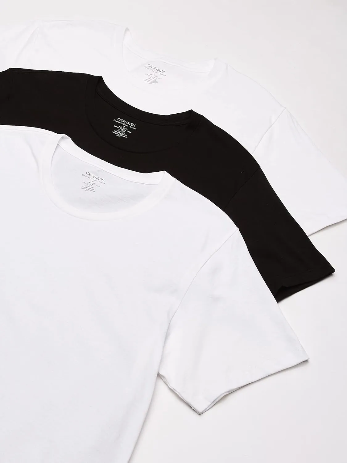 Calvin Klein Men's Cotton Classics 3-Pack Crew Neck T-Shirts