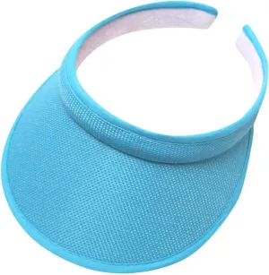 Classic Adjustable Sun Visor Hats for Men and Women Golf Open Top Round Brim Hats Sport Visors caps for Travel