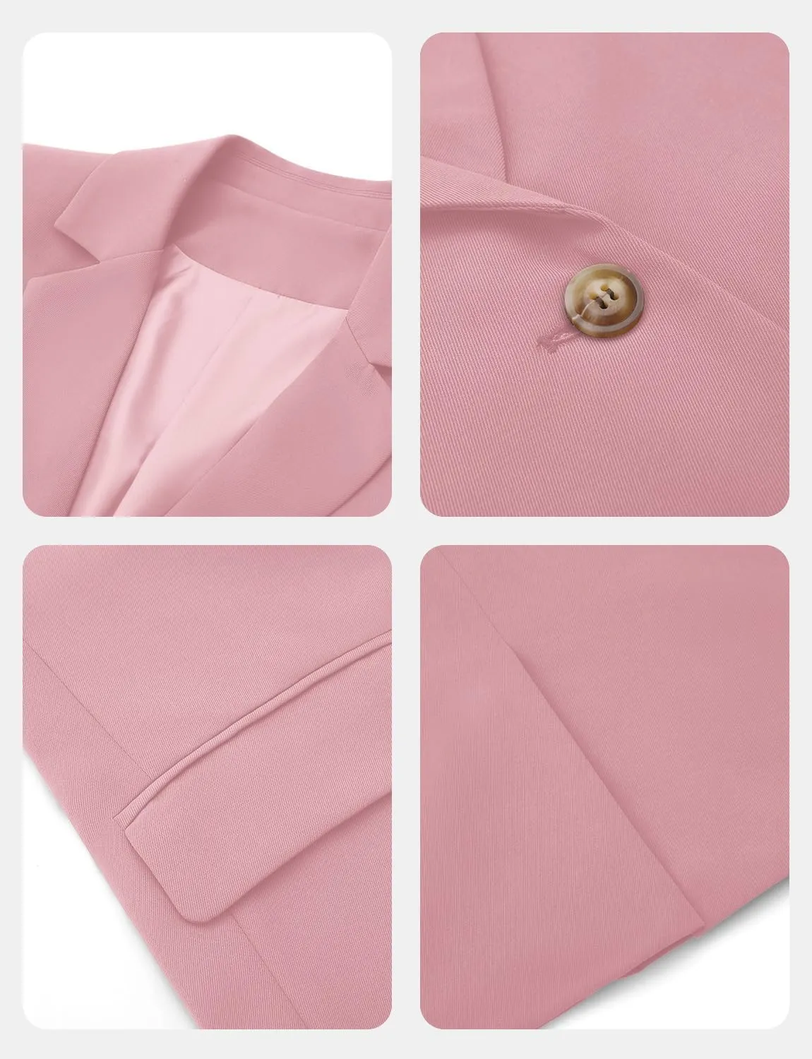 CRAZY GRID Women Business Casual Blazers with Lined Professional Work Suit Jacket with Pockets