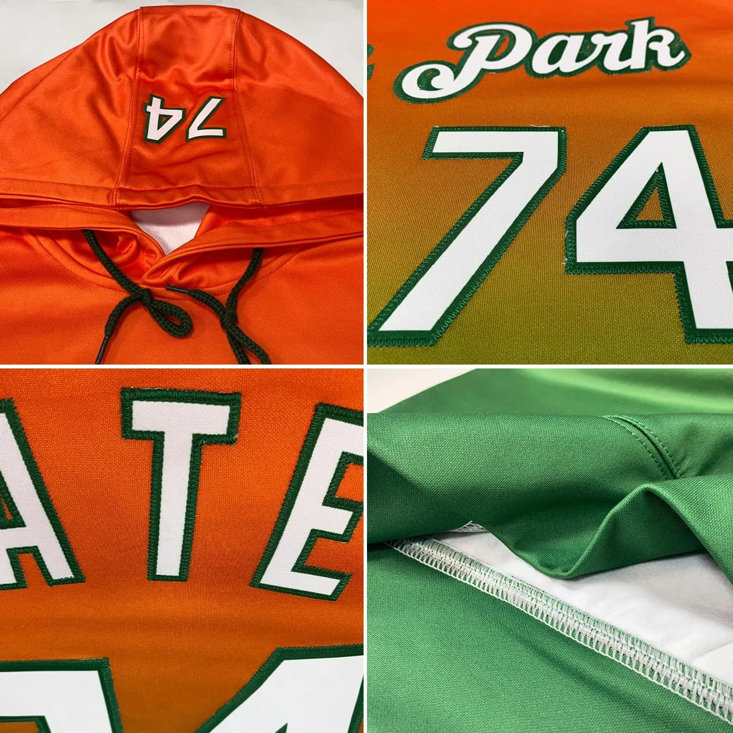 Custom Gradient Baseball Hoodie Personalized Pullover Sweatshirt Stitched Name Number Logo for Men Women Youth Kids