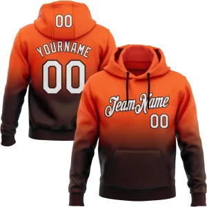 Custom Gradient Baseball Hoodie Personalized Pullover Sweatshirt Stitched Name Number Logo for Men Women Youth Kids