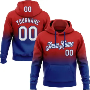Custom Gradient Baseball Hoodie Personalized Pullover Sweatshirt Stitched Name Number Logo for Men Women Youth Kids