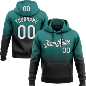 Custom Gradient Baseball Hoodie Personalized Pullover Sweatshirt Stitched Name Number Logo for Men Women Youth Kids