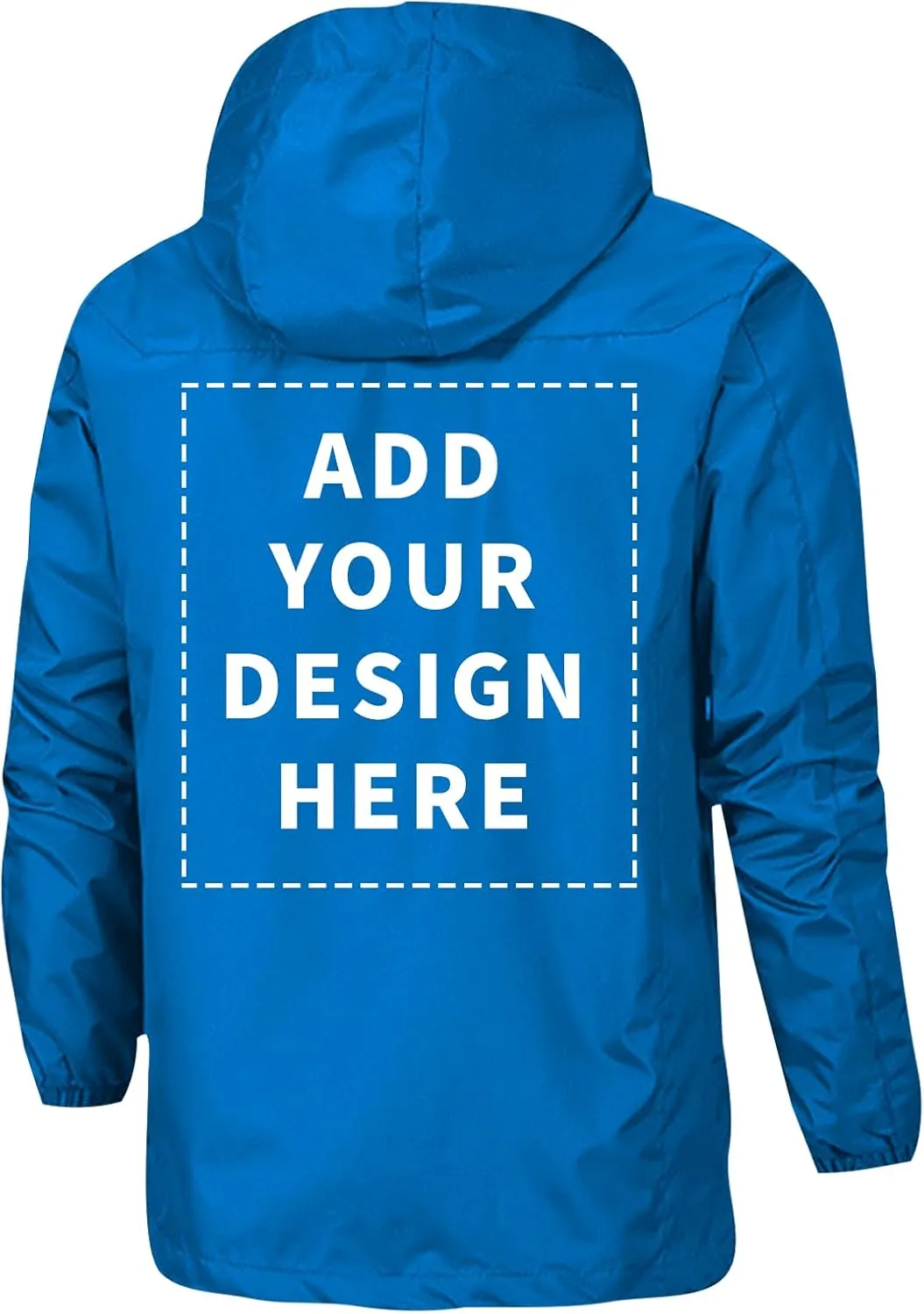 Custom Men's Mountain Waterproof Jacket Hooded Windbreakers Windproof Softshell Rain Coat