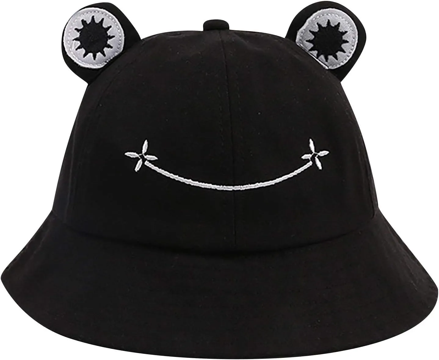 Cute Frog Bucket Hat Adults Cotton Bucket Hat Summer Hat Sun Protection Cap Fisherman Beach Festival Sun Hat