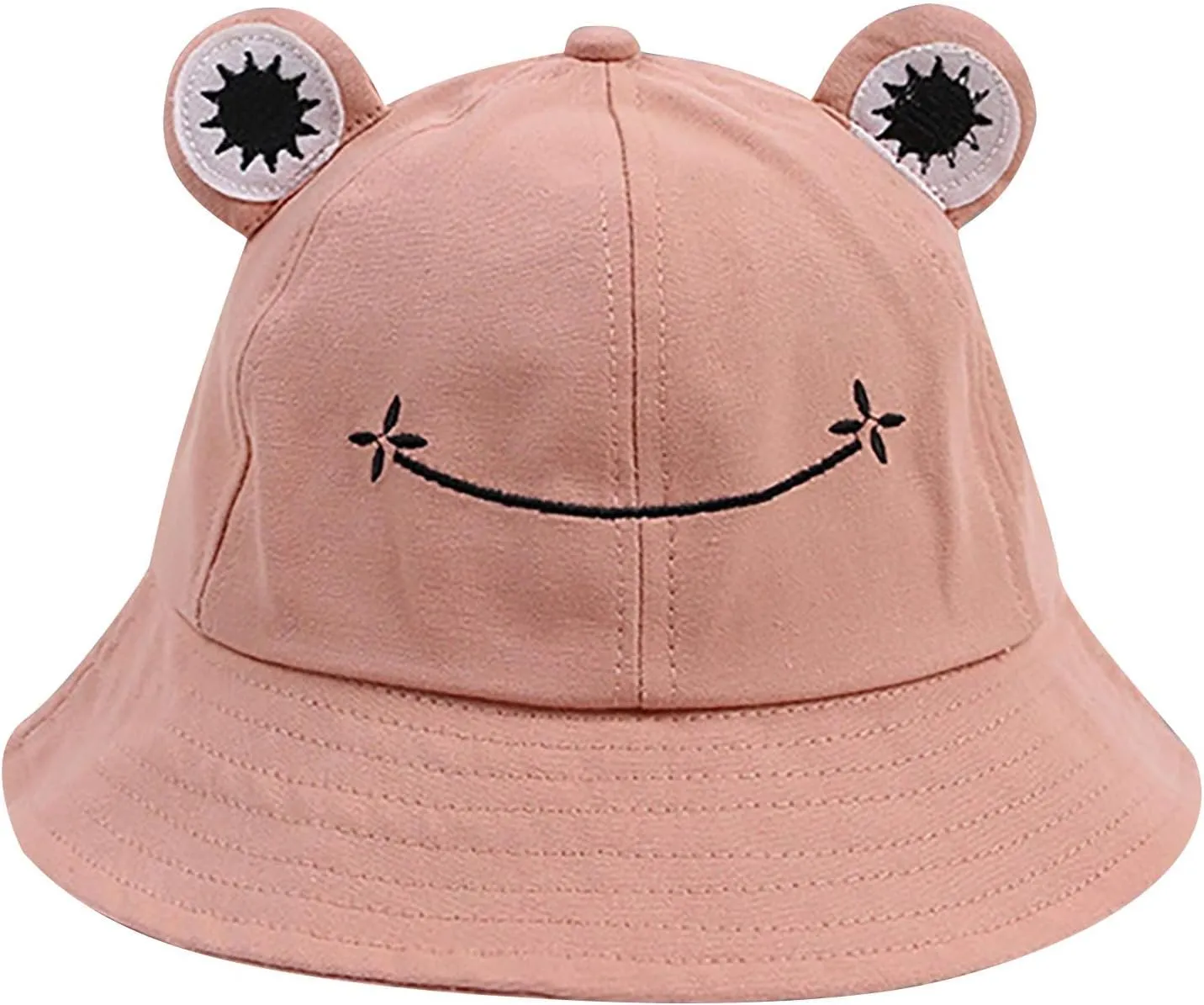 Cute Frog Bucket Hat Adults Cotton Bucket Hat Summer Hat Sun Protection Cap Fisherman Beach Festival Sun Hat