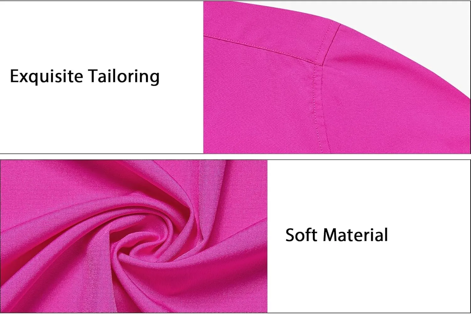 DiBanGu Long Sleeve Button Up Shirts for Men Casual Business Shirt with Pocket Solid Regular Fit Shirts for Formal Wedding
