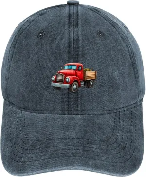 Farm Truck Baseball Cap Adjustable Classic Cotton Hat Washed Vintage Golf Plain Caps for Men Women