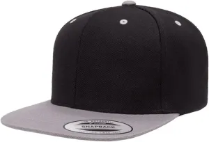 Flexfit Yupoong Classics Mens Womens 6-Panel Premium Adjustable Baseball Cap, Snapback, Flat Bill, One Size
