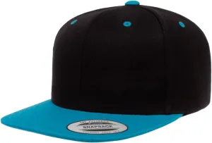 Flexfit Yupoong Classics Mens Womens 6-Panel Premium Adjustable Baseball Cap, Snapback, Flat Bill, One Size
