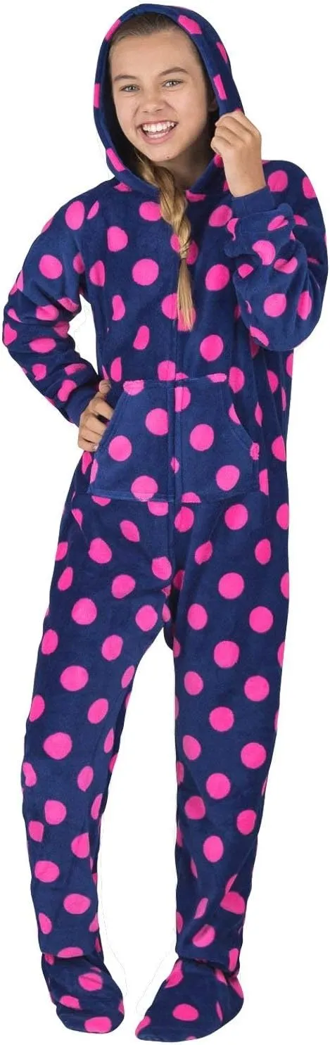 Footed Pajamas Hoodie Chenille One Piece Pajamas for Infant, Toddler & Kids Gifts