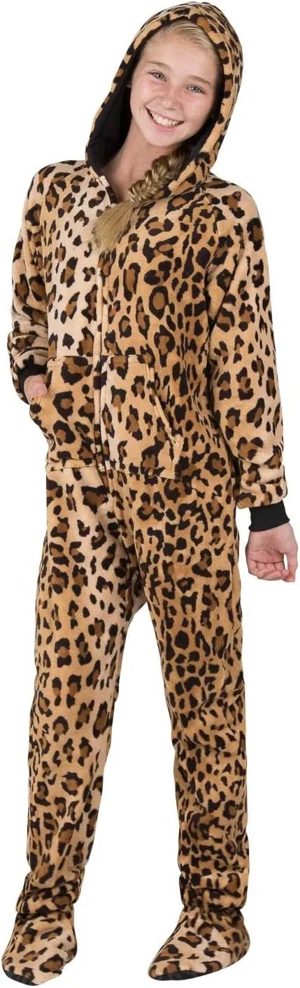 Footed Pajamas Hoodie Chenille One Piece Pajamas for Infant, Toddler & Kids Gifts