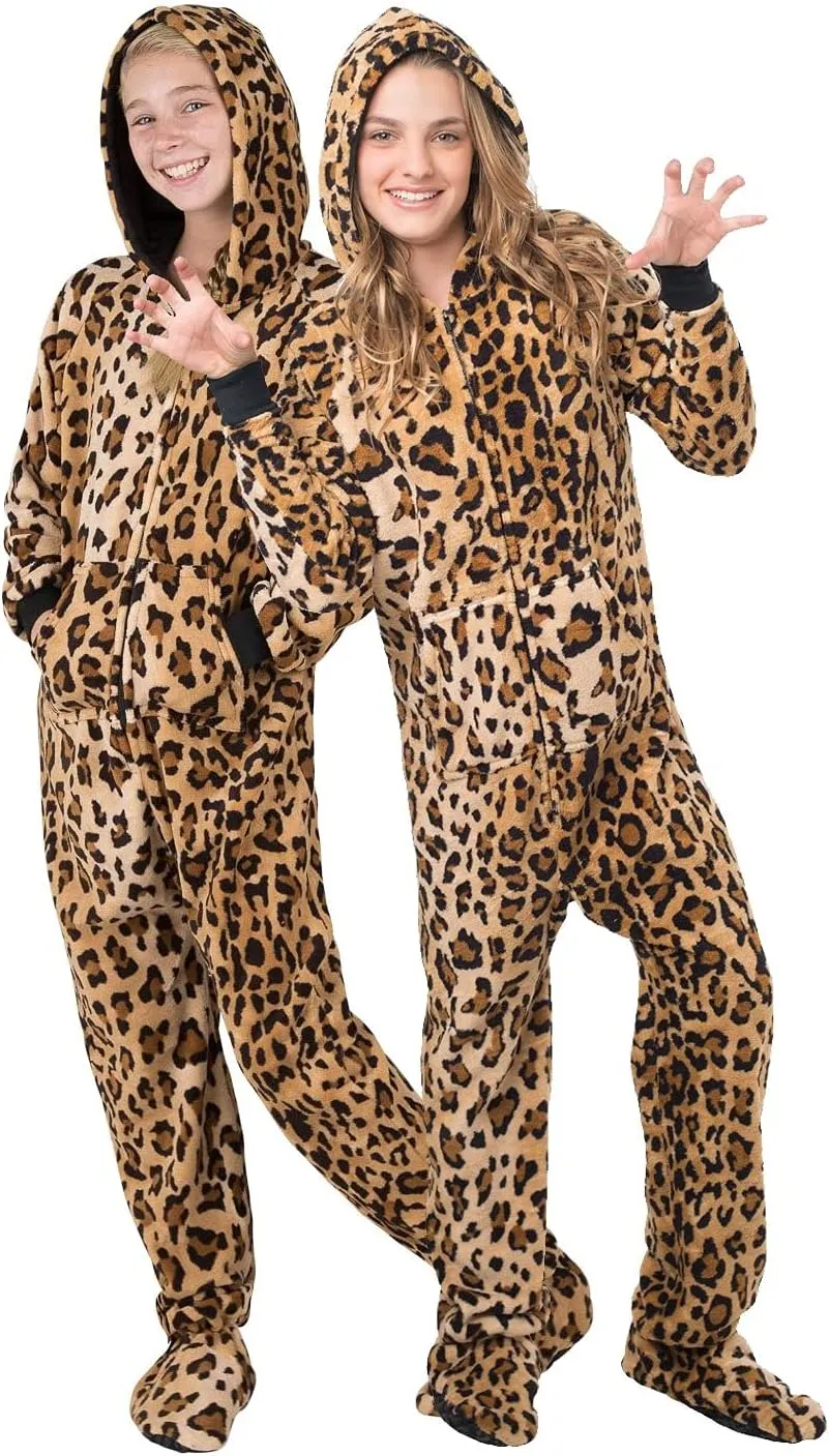 Footed Pajamas Hoodie Chenille One Piece Pajamas for Infant, Toddler & Kids Gifts