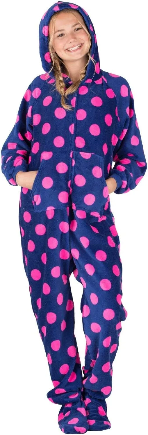Footed Pajamas Hoodie Chenille One Piece Pajamas for Infant, Toddler & Kids Gifts