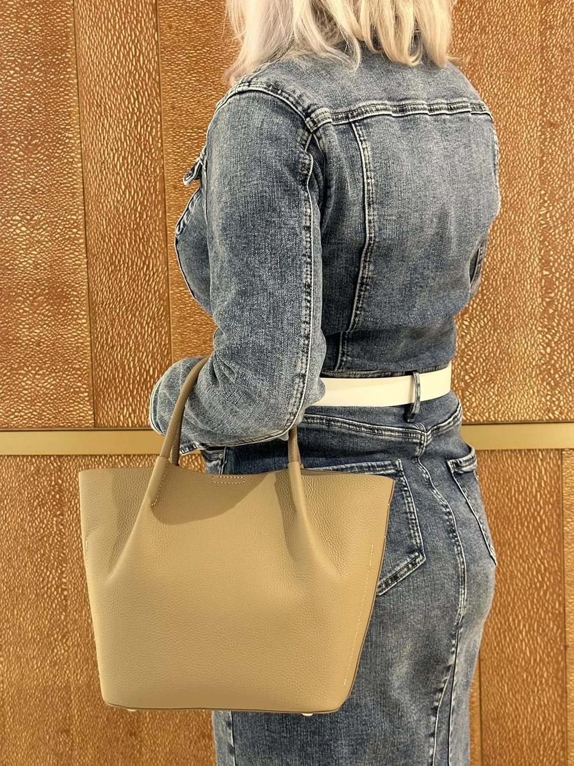 Genuine Leather Shoulder Bags Fashion Top-Handle Satchel Tote Handbags Crossbody Purse for Ladies