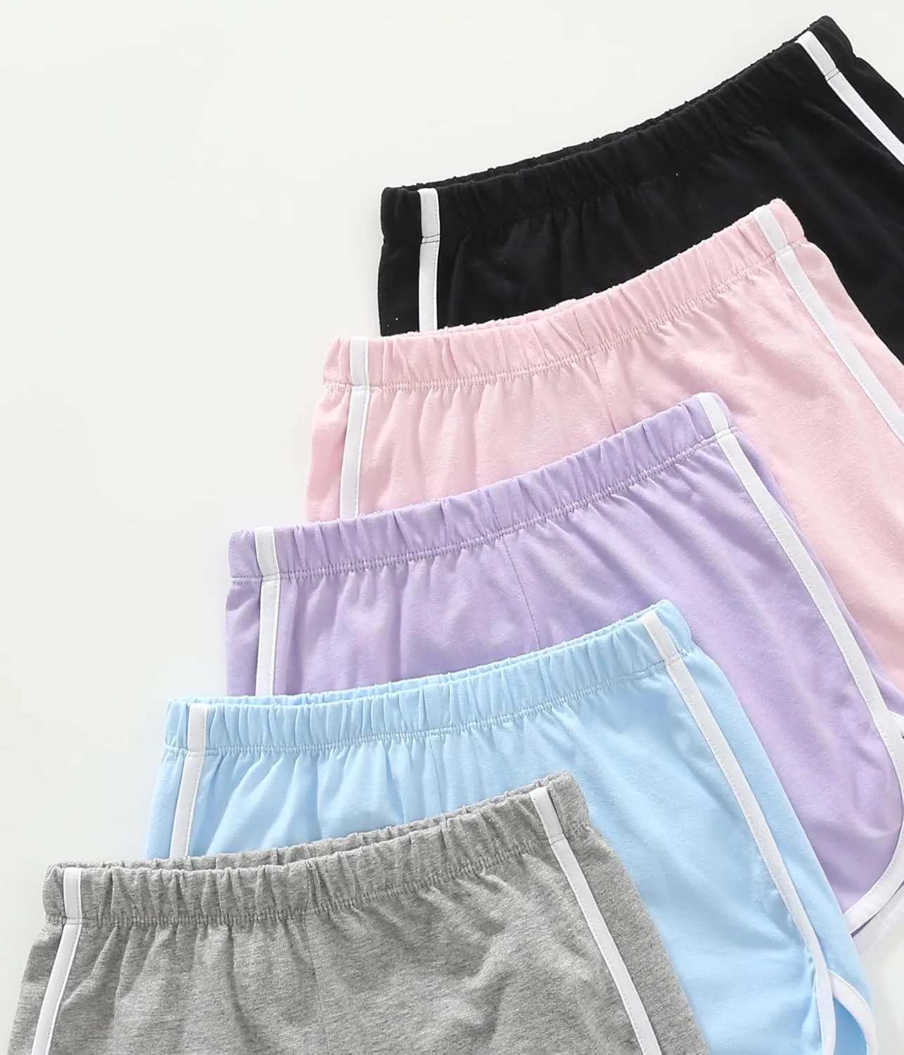 Girls Dolphin Shorts, Athletic Running Shorts for 5-16 Years