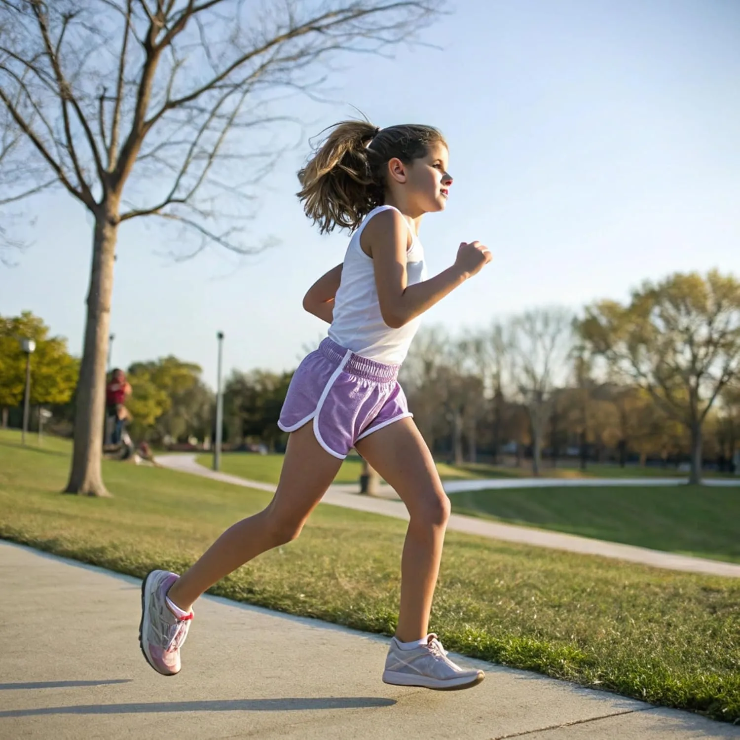 Girls Dolphin Shorts, Athletic Running Shorts for 5-16 Years