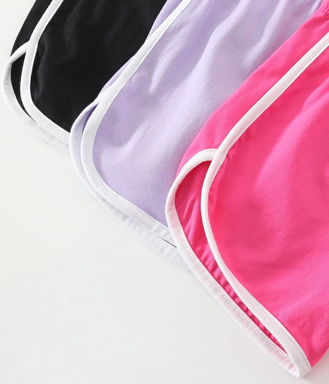 Girls Dolphin Shorts, Athletic Running Shorts for 5-16 Years