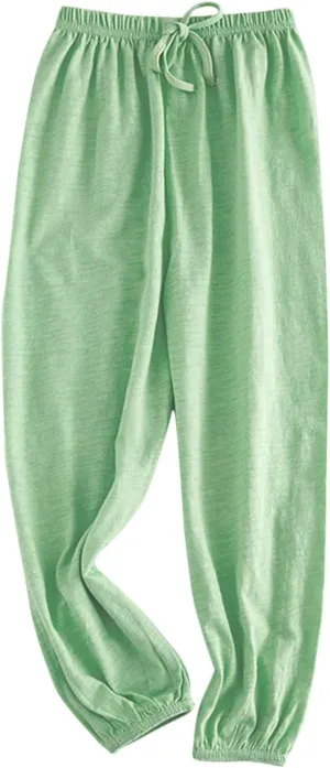 Girls Solid Color Lightweight Baggy Joggers Elastic Waist Sweatpants Kids Cotton Pants Loose Casual Joggers Pants