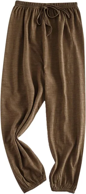 Girls Solid Color Lightweight Baggy Joggers Elastic Waist Sweatpants Kids Cotton Pants Loose Casual Joggers Pants