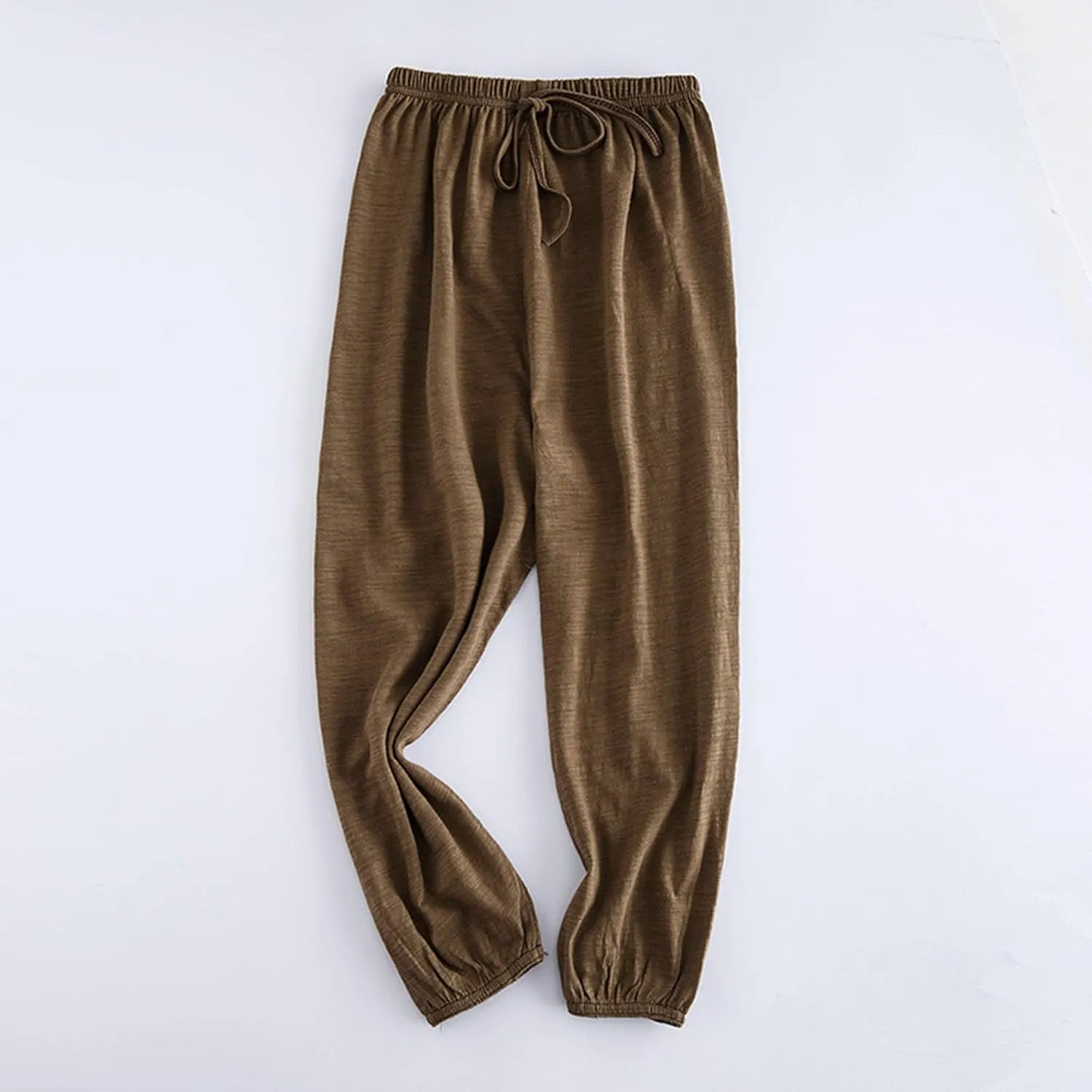 Girls Solid Color Lightweight Baggy Joggers Elastic Waist Sweatpants Kids Cotton Pants Loose Casual Joggers Pants
