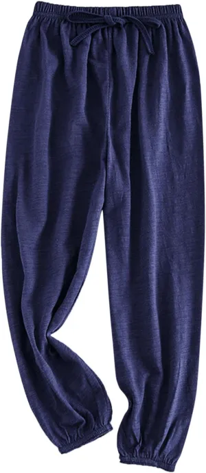 Girls Solid Color Lightweight Baggy Joggers Elastic Waist Sweatpants Kids Cotton Pants Loose Casual Joggers Pants