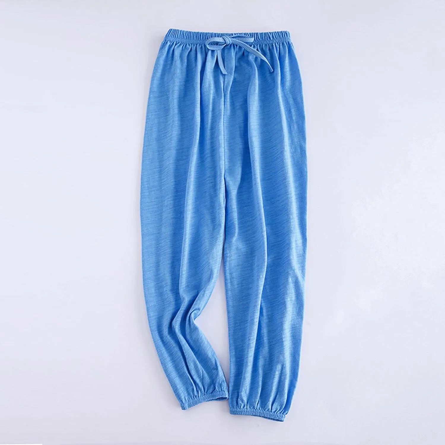 Girls Solid Color Lightweight Baggy Joggers Elastic Waist Sweatpants Kids Cotton Pants Loose Casual Joggers Pants