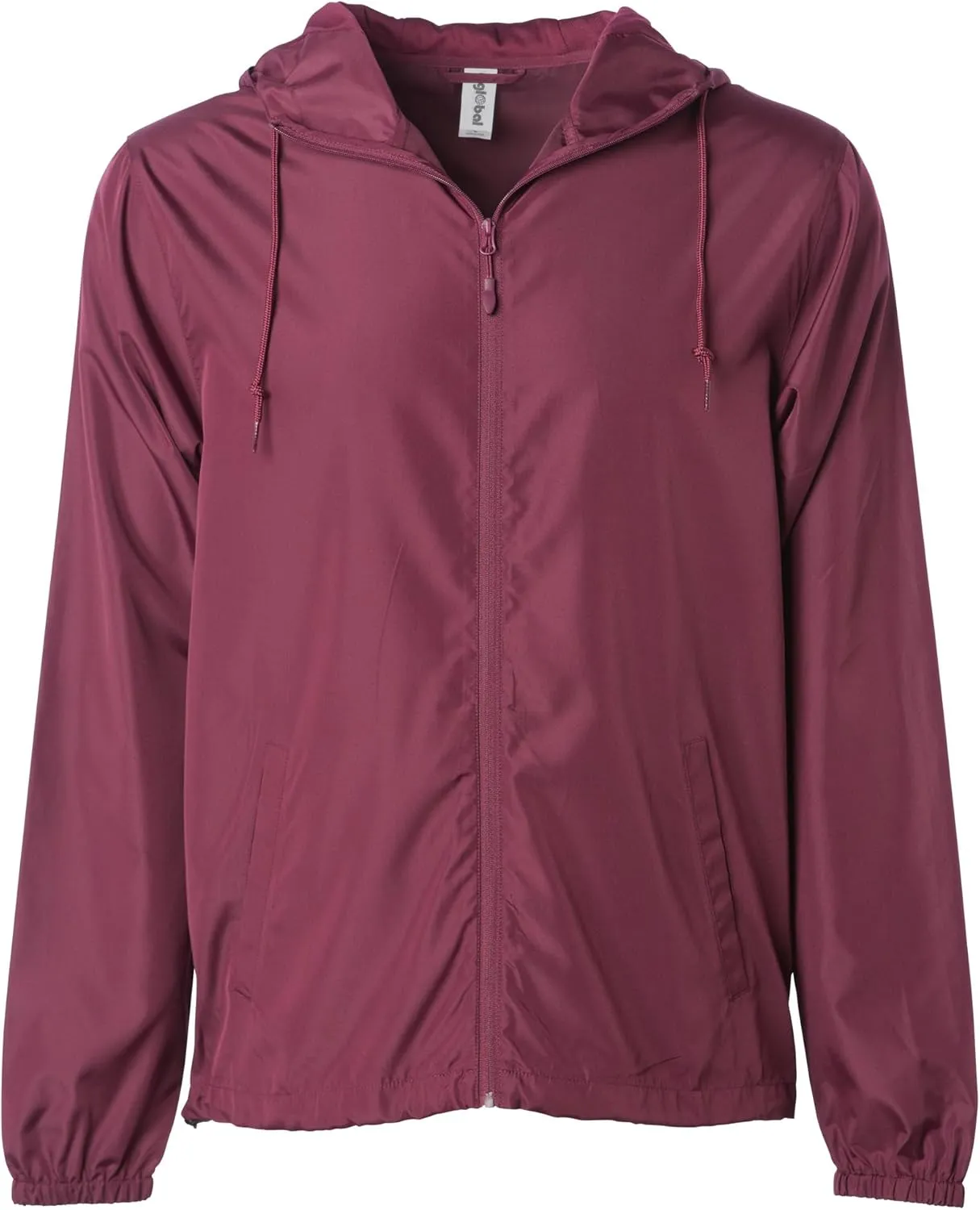 Global Blank Men's Windbreaker Jacket Lightweight Water-Resistant Windbreakers for Men