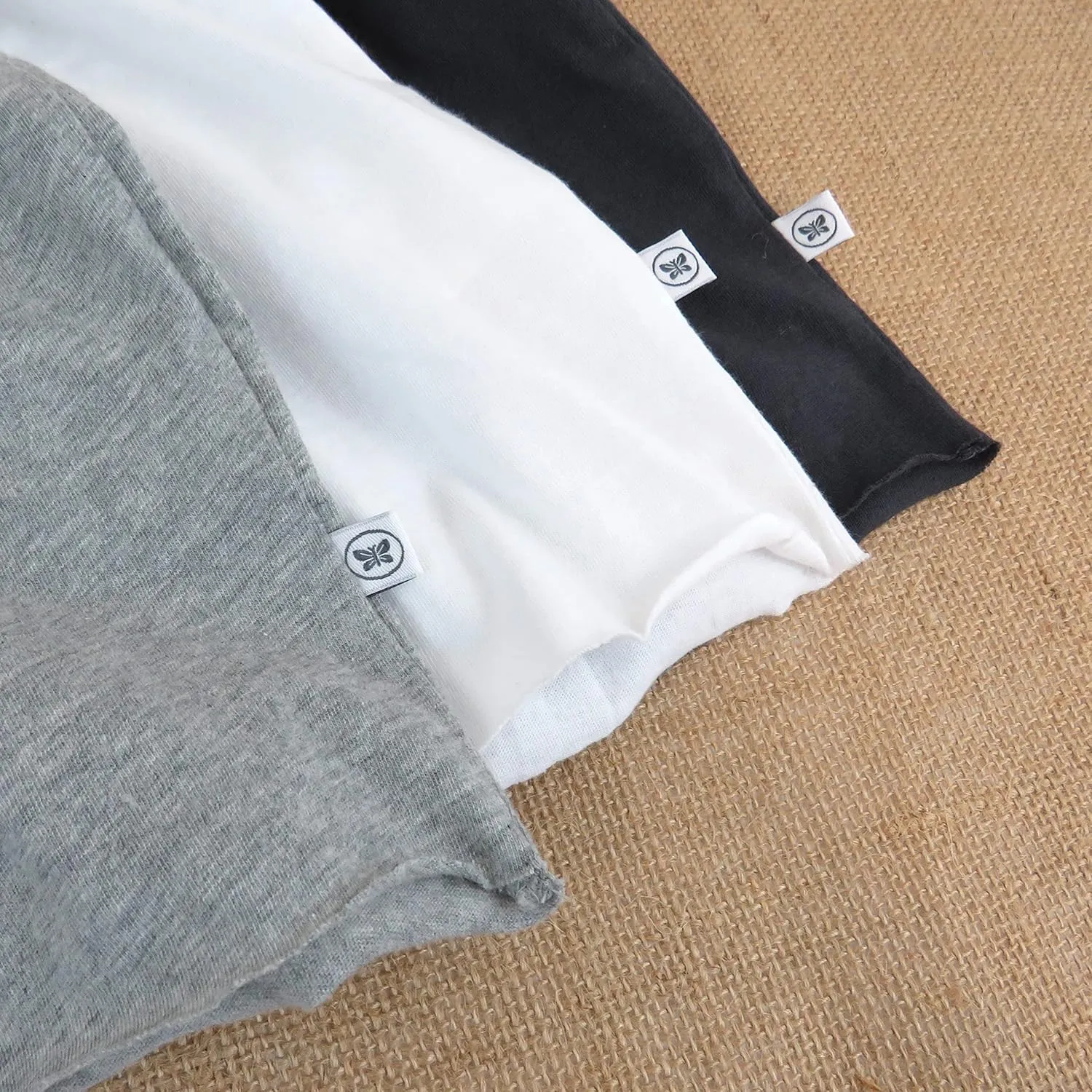 HonestBaby Short Sleeve Boxy T-Shirts Crew Neck Tees Comfy Fit 100% Organic Cotton for Women