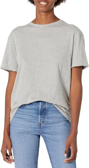 HonestBaby Short Sleeve Boxy T-Shirts Crew Neck Tees Comfy Fit 100% Organic Cotton for Women