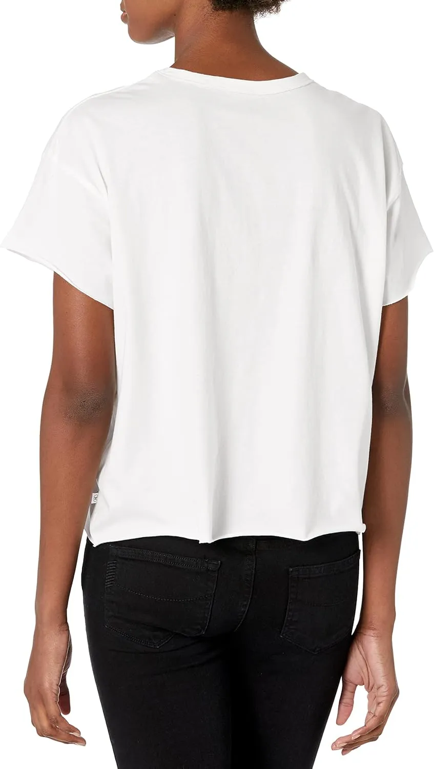 HonestBaby Short Sleeve Boxy T-Shirts Crew Neck Tees Comfy Fit 100% Organic Cotton for Women